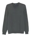 Drumohr Crew-neck Wool Sweater In Green