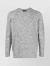 Drumohr Crew Neck Wool Sweater In Grey
