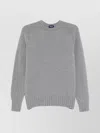 Drumohr Crew Neck Wool Sweater In Grey