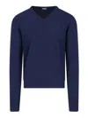 Drumohr Crew-neck Cashmere Jumper In Blue