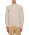 Drumohr Beige Round Neck Pullover In White