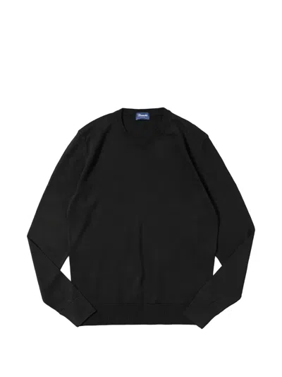 Drumohr Crew-neck Sweater In Black