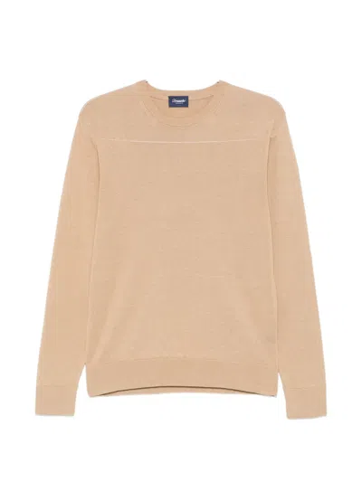 Drumohr Crew-neck Sweater In Neutral