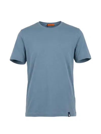 Drumohr Crew-neck T-shirt In Blue