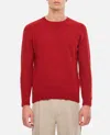 Drumohr Crewneck Wool Sweater In Red