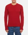 Drumohr Man Sweater Rust Size 38 Merino Wool In Red