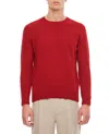 Drumohr Crewneck Wool Sweater In Red