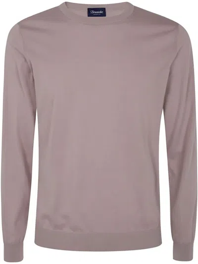 DRUMOHR LONG SLEEVES ROUND NECK SWEATER,D0GN113 096 130 OSTRYC