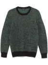 Drumohr Long Sleeve Crew Neck Sweater Clothing In Brown