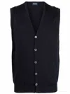 Drumohr Vest With Logo In Black