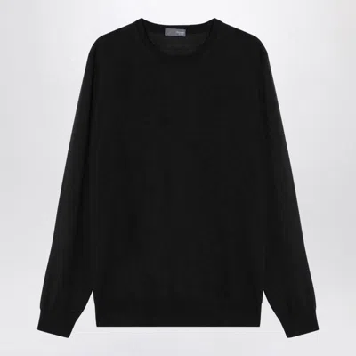DRUMOHR DRUMOHR  DARK GREY WOOL CREW-NECK SWEATER
