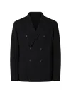 Drumohr Double-breasted Blazer In Black
