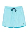 Drumohr Man Swim Trunks Azure Size Xxl Polyester In Blue