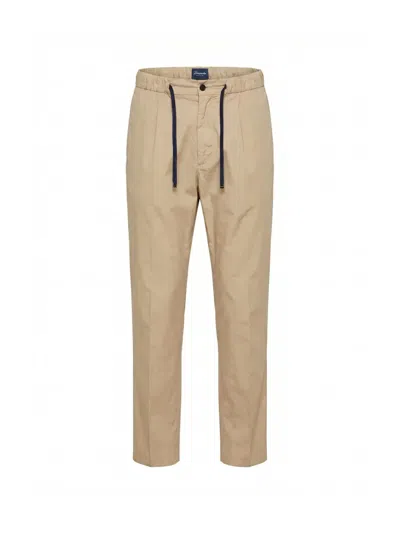Drumohr Drawstring Pleated Trousers In Neutral