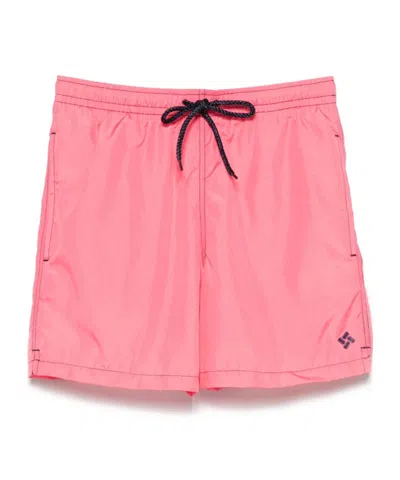 Drumohr Drawstring Swimming Shorts In Pink