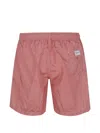 Drumohr Drawstring-patterned Swim Shorts In Red
