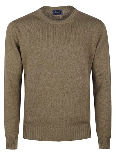 Drumohr Elegant Knit Sweater For Men In Brown