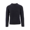 Drumohr Erino Wool Crewneck Sweater In Blue