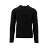 Drumohr Merino Wool Crewneck Sweater In Black