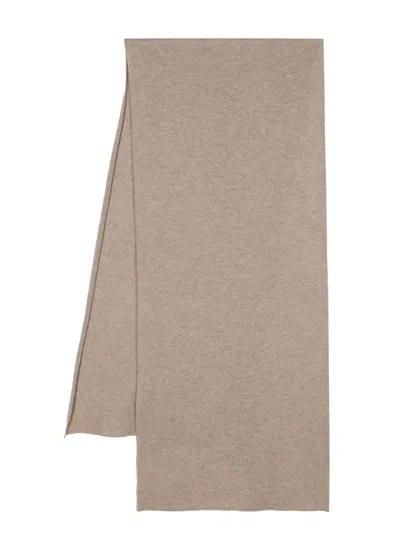 Drumohr Fine-knit Cashmere Scarf In Nude