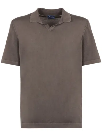 DRUMOHR V-NECK POLO SHIRT