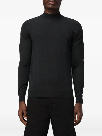 Drumohr Fine-knit Jumper In Black