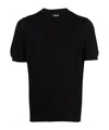 Drumohr Short Sleeves Turtle Neck T-shirt Clothing In Black