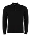 Drumohr Black Cotton Polo Shirt In Black