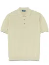Drumohr Fine-knit Polo Shirt In Green