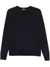Drumohr Fein Gestrickter Pullover In Blau