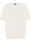 Drumohr Fine-knit T-shirt In Neutrals