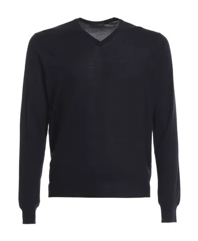 Drumohr Fine Merino Jumper In Black
