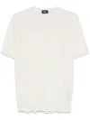 Drumohr Fine-knit T-shirt In Neutrals