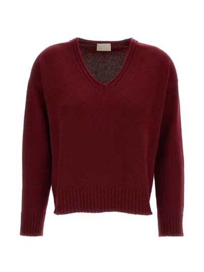 Drumohr Fine-knit Cashmere Sweater In Red