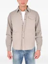 Drumohr Front-pocket Overshirt In Neutral