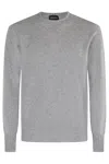 Drumohr G Collo Cashmere Coccola Soft Doppio Filo Tubolare In Gray