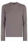 Drumohr G Collo Cashmere Coccola Soft Doppio Filo Tubolare In Tortora