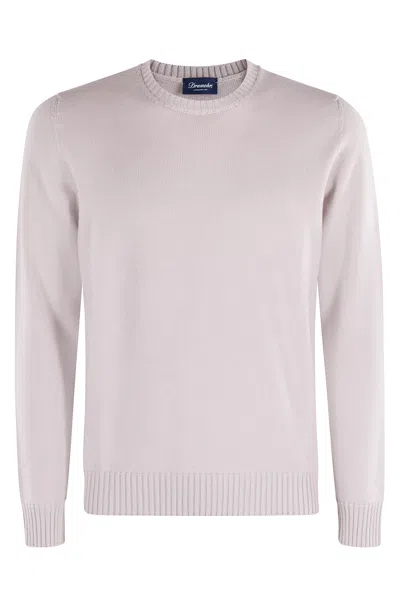 Drumohr G Collo Lana Merinos Doppio Filo In Gray