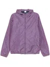 Drumohr Geometric Patterned Lightweight Jacket In 粉色
