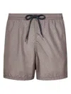 Drumohr Geometric-pattern Swim Shorts In Gray