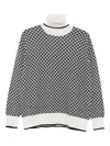 Drumohr Geometric-pattern Turtleneck Sweater In Multi