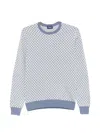 Drumohr Geometric-pattern Sweater In Blue