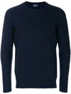 Drumohr Navy Blue Cashmere Sweater In Blue