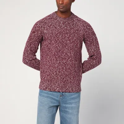 DRUMOHR DRUMOHR  GRAPE-COLOURED PATTERN WOOL SWEATER