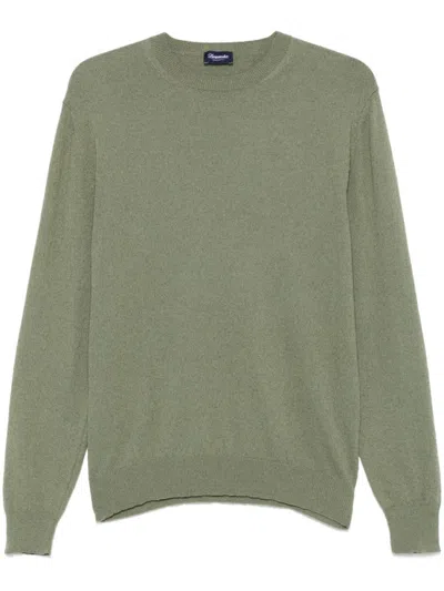 DRUMOHR GREEN KNITTED NECK SWEATER