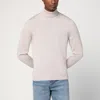 Drumohr Wool Turtleneck Sweater Long Sleeves In Gray