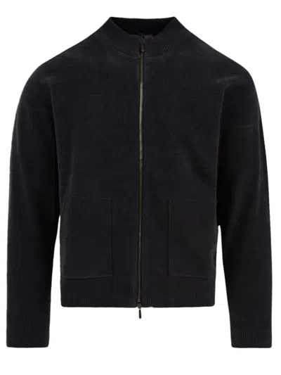 Drumohr Coats Grey In Blue