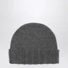 Drumohr Grey Cashmere Beret In Gray
