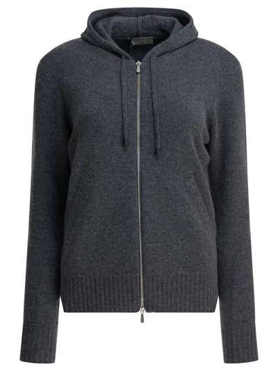 Drumohr Grey Cashmere Knitwear In Black