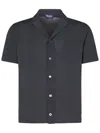 Drumohr Bowling Frosted Shirt In Grey